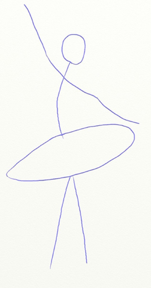 كيفية رسم راقصة الباليه بسهولة وببساطة