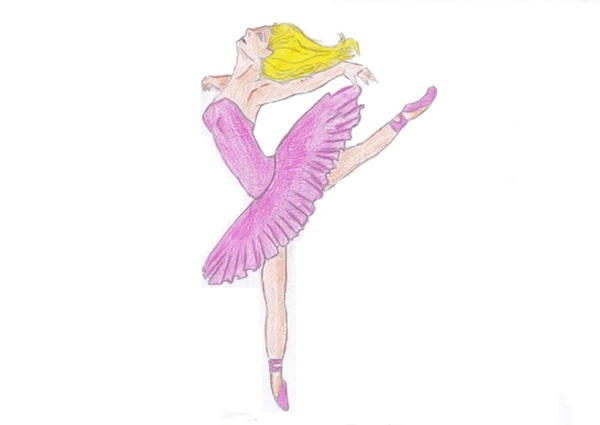 كيفية رسم راقصة الباليه بسهولة وببساطة