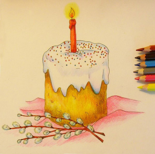 كيفية رسم عيد الفصح - خطوة بخطوة الطبقات الرئيسية على رسم أنماط عيد الفصح (مع صورة)