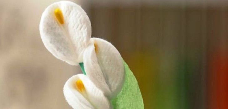 هدية لأمي الزهور من الطبقة القطن القرص الرئيسي مع صورة الزهور من الصوف القطن بأيديهم