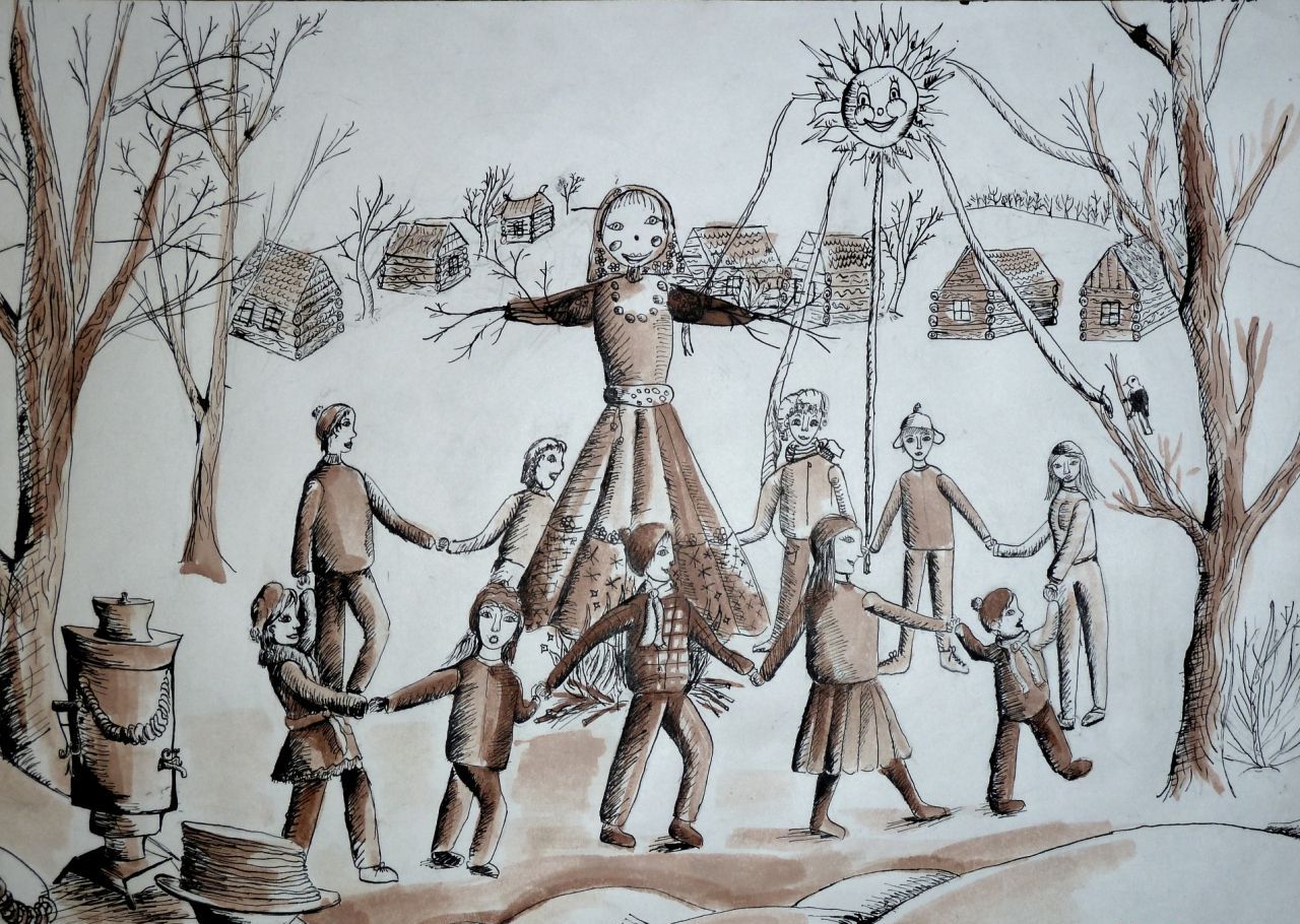 كيفية رسم شروفيتيد؟ رسم عطلة الربيع مع الأطفال