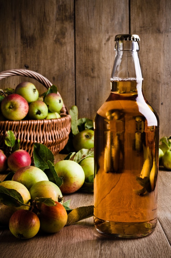 خمر، الخمر، من، التفاحات