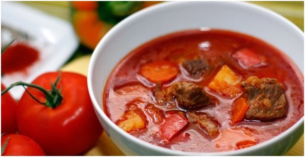 غولاش، ب، البندورة