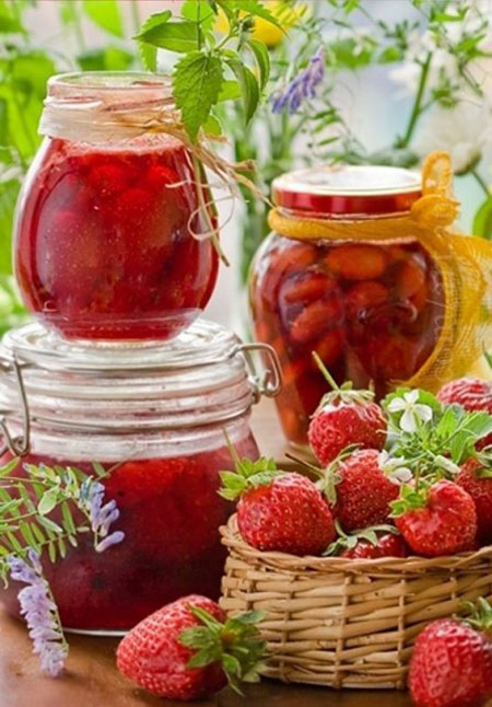 مربى الفراولة هو علاج لنزلات البرد